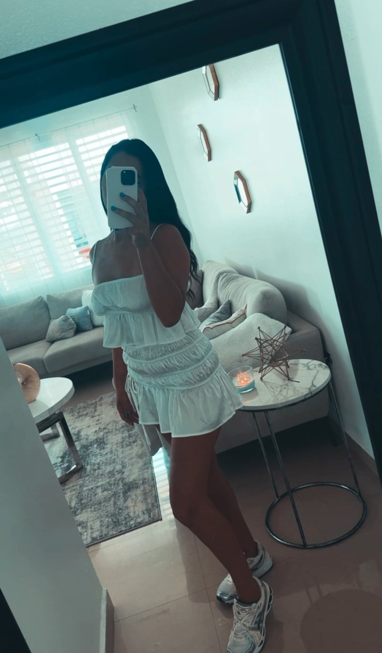 WHITE SANTIN SET