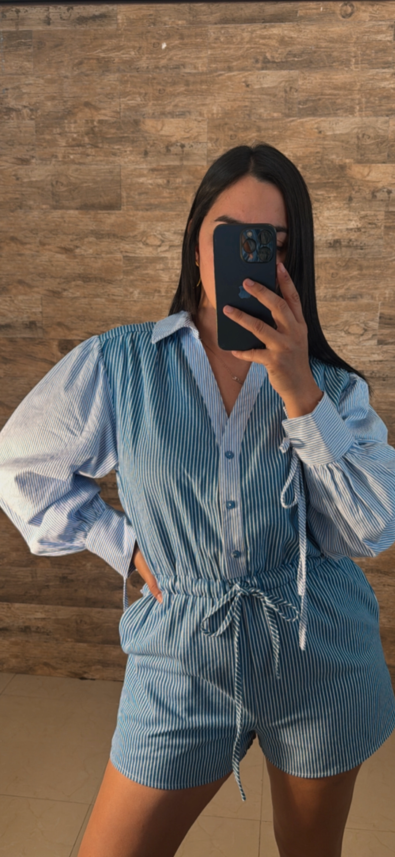 Contrast Stripe Romper