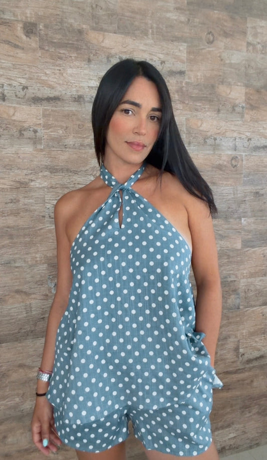 Open Back Polka Set