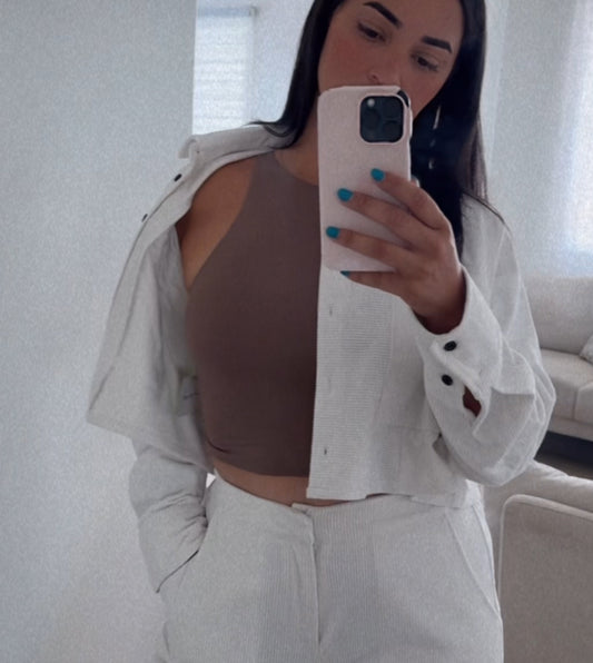 MOCHA RAYON TOP